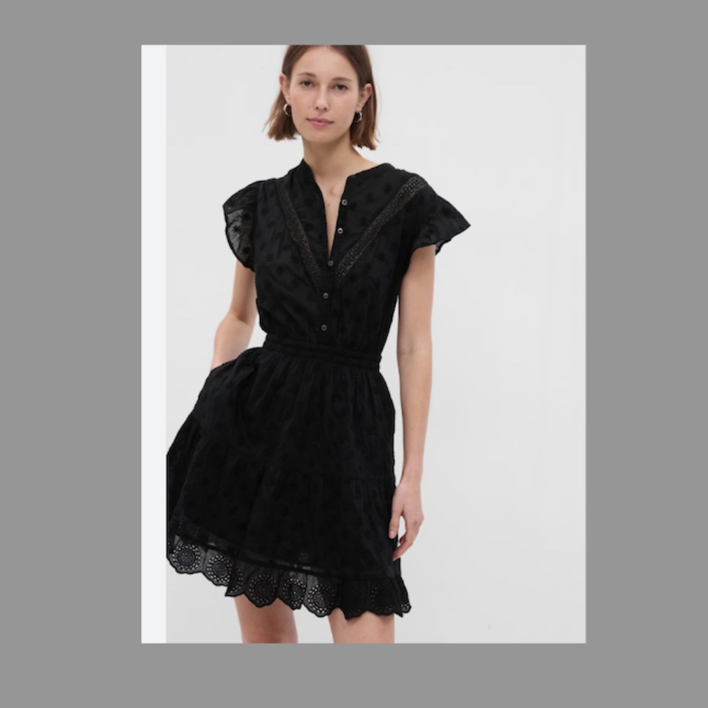 COPY - Gap Flutter Sleeve Lace Mini Dress XL
